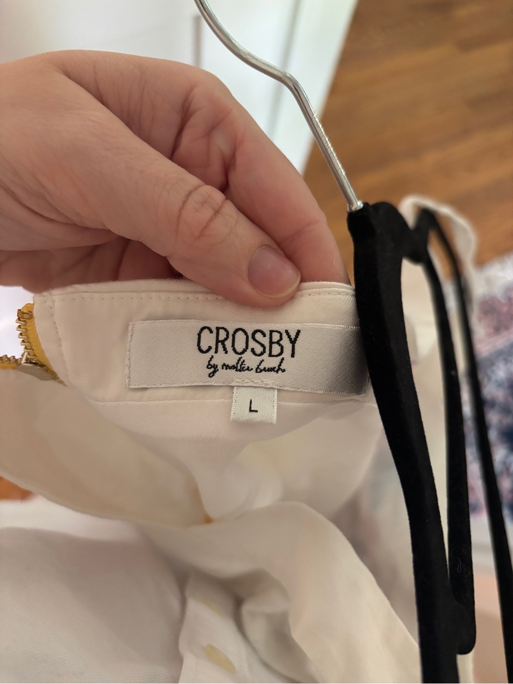 CROSBY by Mollie Burch White Camisole with Multicolor Floral Embroidery - Picture 3 of 3